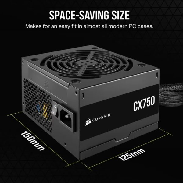 Corsair CX750 750W, 80 PLUS Bronze ATX PSU