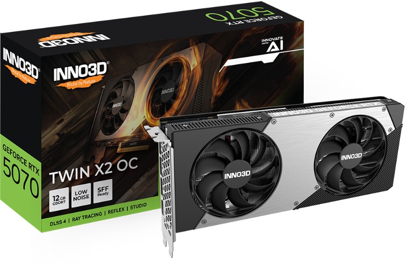 INNO3D nVidia GeForce RTX 5070 TWIN X2 OC 12GB