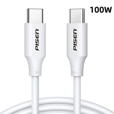 Pisen USB-C to USB-C 100W PD Cable (1M) White