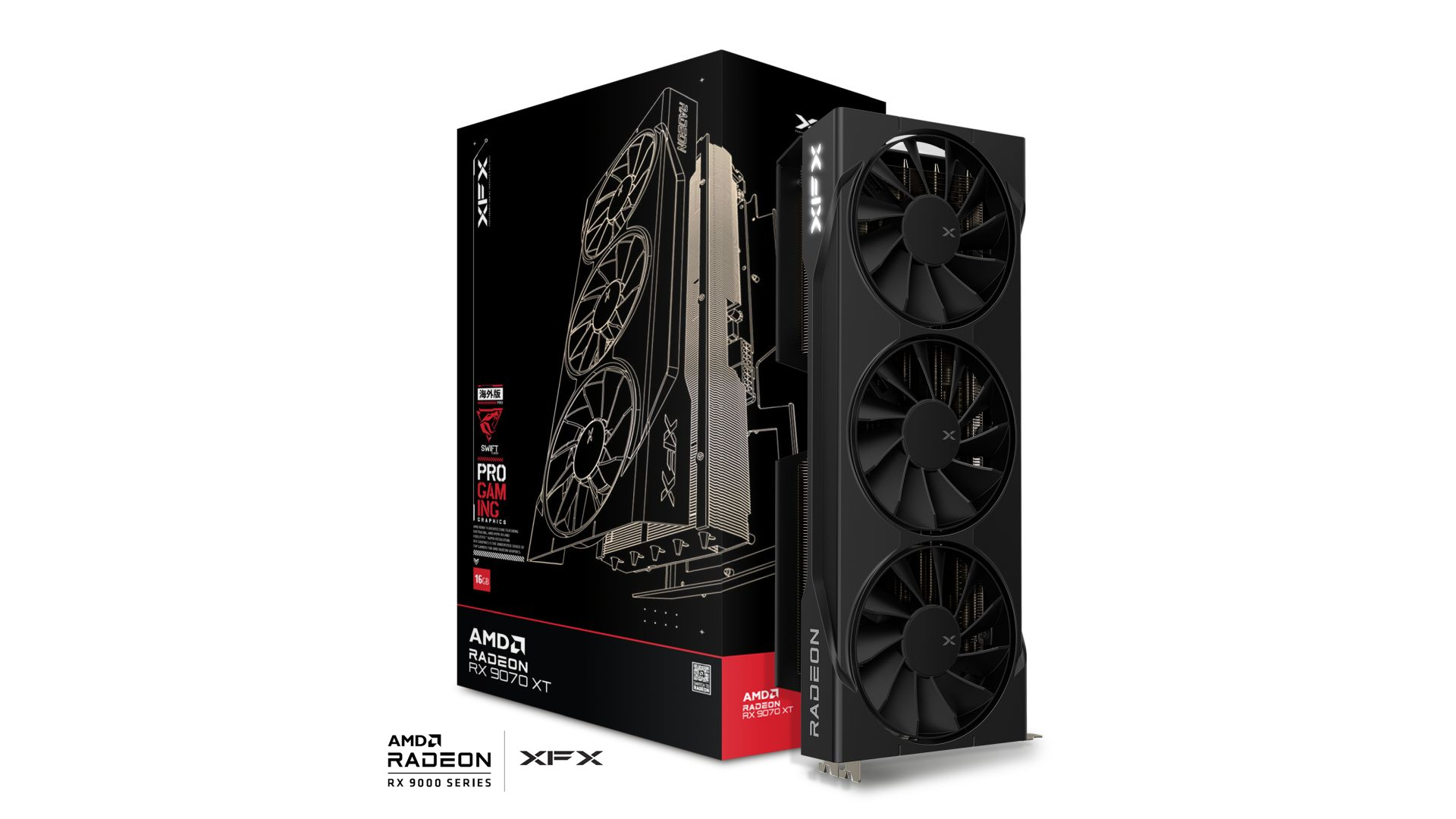 XFX Swift AMD Radeon RX 9070XT Video Card
