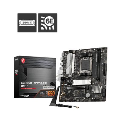 MSI B650M BOMBER WIFI AMD AM5 MATX Motherboard